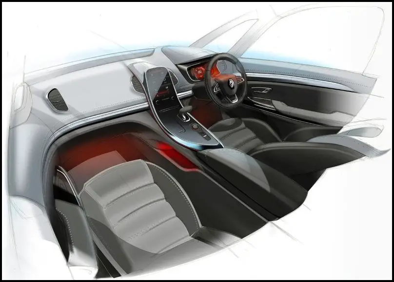 2020 Renault Espace Interior Concept Drawing