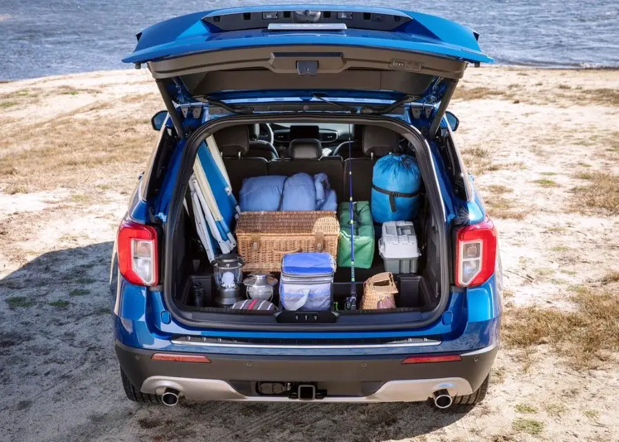 2020 Ford Explorer Trunk Capacity