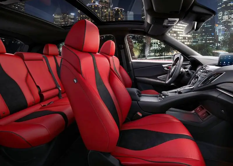 2020 Acura RDX Interior With Red Leather Sporty Color