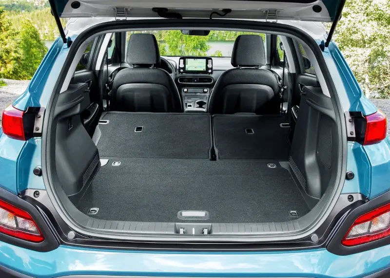 2020 Hyundai Kona Electric Trunk Capacity & Volume