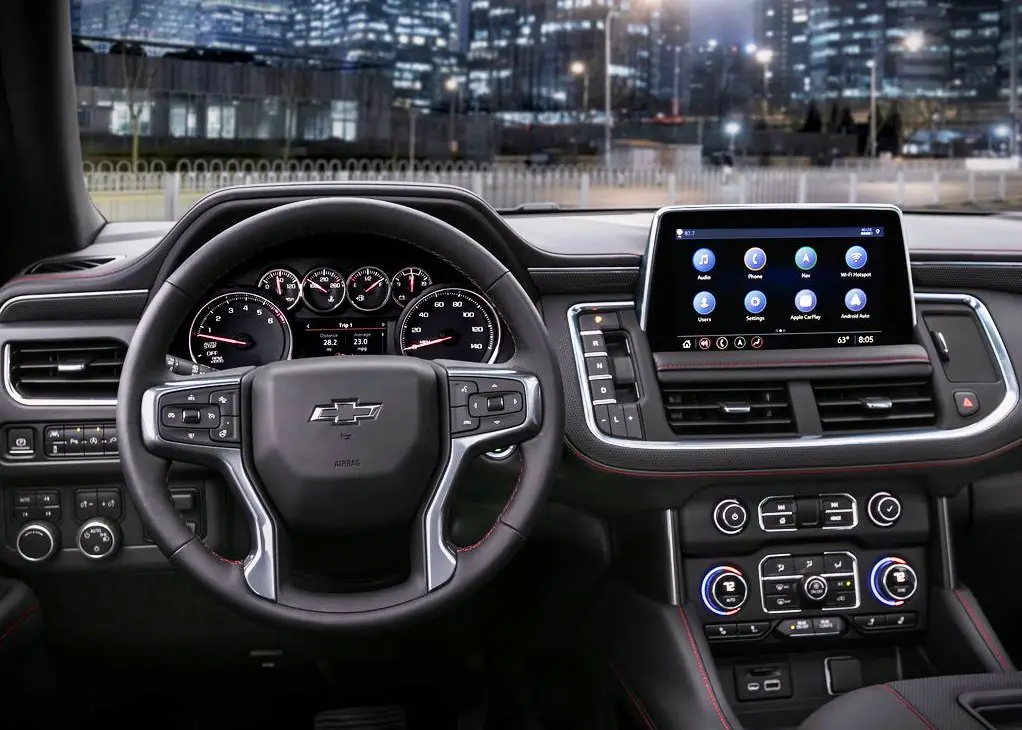 2021 Chevy Tahoe Interior Dashboard with new features