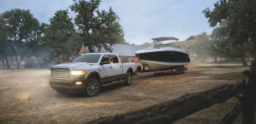 2022 RAM 2500 Towing a Boat